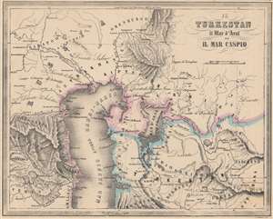 1858 Marmocchi / Cattaneo Map of Central Asia