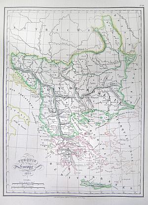 1835 Malte-Brun Map of Turkey or the Ottoman Empire in Europe