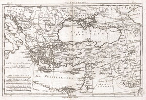 1780 Raynal and Bonne Map of Turkey in Europe and Asia