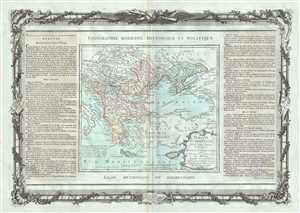1786 Desnos and de la Tour Map of Greece, Macedonia, the Balkans and Ukraine