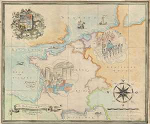 1943 Manuscript World War II Map Celebrating U-Boat Commander Georg von Bitter