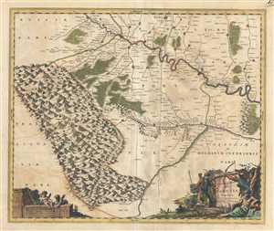 1721 Covens and Mortier Map of Western Ukraine