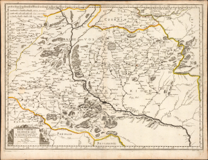 1665 Nicolas Sanson / Levasseur de Beauplan Map of Central Ukraine