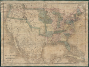 1839 Burr Wall Map of the United States (only example of Jedediah Smith's map)