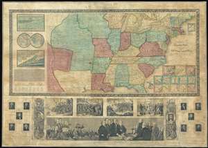 1845 Ensign Map of the United States (Texas as a Republic)