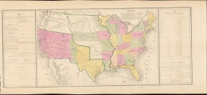 1848 Gilman Map of the United States after the Mexican-American War