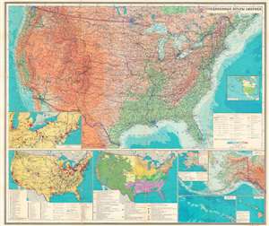 1979 Soviet Geodesy and Cartography Map of the United States