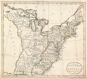 1783 Russell Map of the United States
