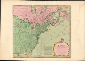1794 Laurie and Whittle Map of the United States of America: Early Flag Image