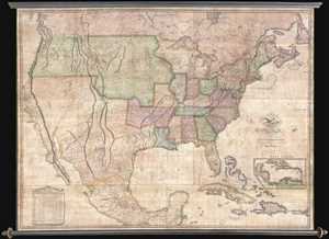 1822 Melish Wall Map of the United States