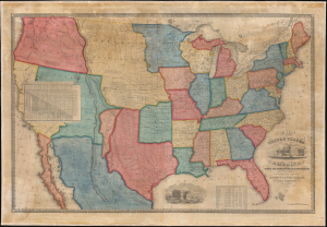 1850 Reed and Barber Map of the United States - unrecorded state