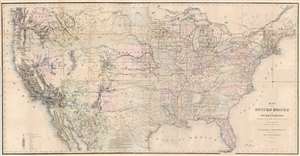 1867 General Land Office Map of the United States w/ Mineral Deposits