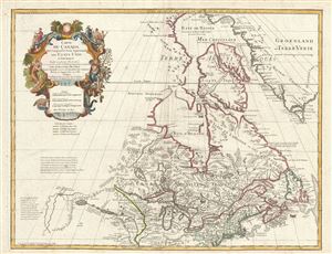 1783 De L'Isle Map of the United States and Canada