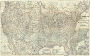 1883 McNally Railroad Map of United States