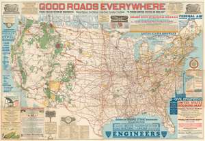 1926 NHA Map of the United States: highway propaganda!