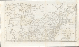 1804 Bradley / Morse Map of the Northern United States