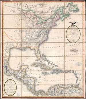 1812 Tardieu / Lapie Map of the United States