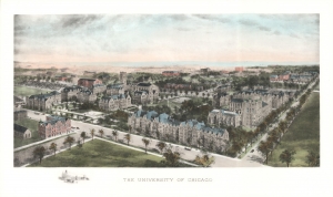 1908 Rummel Bird's-Eye View of the University of Chicago, Illinois