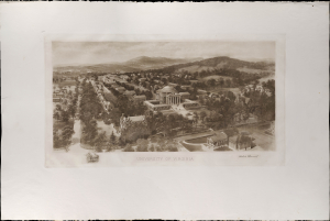 1907 Rummell Bird's-Eye View of the University of Virginia