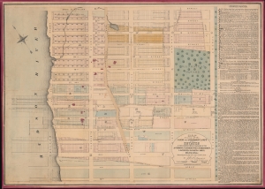 1874 Holmes Map of the Upper West Side, Manhattan, New York City