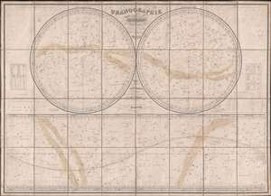 1831 Dien Celestial Map of the Stars and Constellations (Signed First Edition)