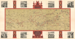 1951 French Department of Tourism Map of the Loire Valley (Chateaux)
