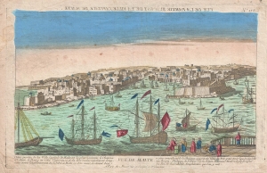 1780 Basset Optical View of Valletta, Malta