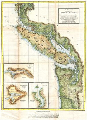 1798 Vancouver Map of Vancouver Island, British Columbia, and Washington (1871 reissue)