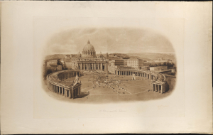 1914 Rummell Bird's-Eye View of the Vatican, Rome