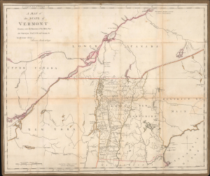 1798 Ira Allen Map of Vermont