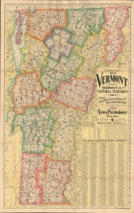1902 National Publishing Company Map of Vermont
