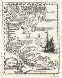 1684 Tavernier Map of Vietam and the South China Sea