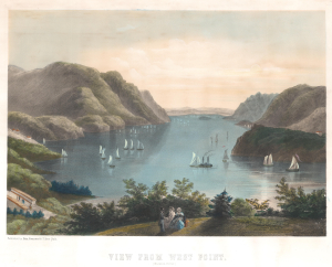 1870 Foerster View of the Hudson River from West Point, New York