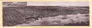 1890 Chisholm Brothers Bird's-Eye View or Map of Jacksonville, Florida