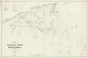1864 Eldridge Blueback Nautical Chart Map of Marthas Vineyard and Nantucket