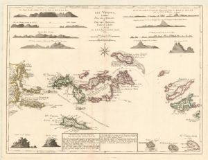 1779 Le Rouge American Revolutionary War Map of the Virgin Islands