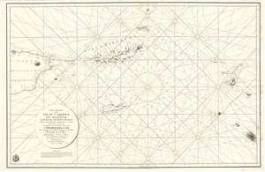 1804 Direccion Hidrografica Nautical Chart or Map of the Virgin Islands