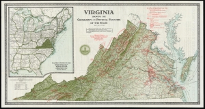 1929 Ljungstedt / Virginia Conservation Commission Map of Virginia