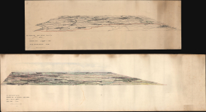 1917 Manuscript World War I Panoramic Views of Part of the Western Front