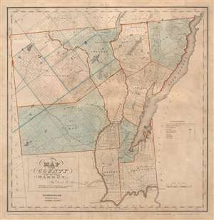 1840 Burr Map of Lake George and Warren County, New York