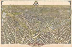 1921 Olsen Bird's Eye View of Washington, D.C.