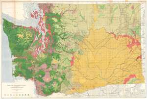 1902 Plummer Map of Washington State Timber Resources