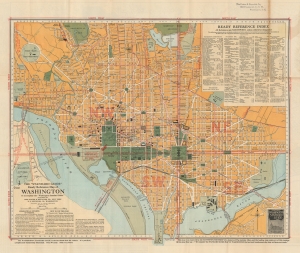 1924 Foster and Reynolds City Plan or Map of Washington D.C.