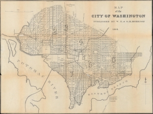 1868 Morrison Map of Washington, D.C.