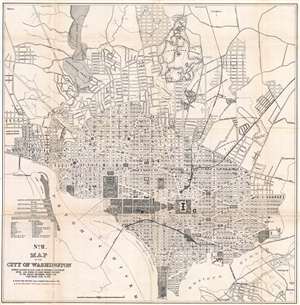 1901 Norris Peters Map of Washington D.C. w/ Diphtheria Scarlet Fever Mortality