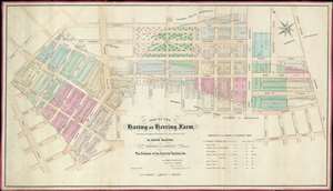 1869 Holmes Map of Washington Square Park, West Village, New York City