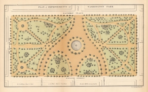 1871 Spangenberg Map of Washington Square Park, New York
