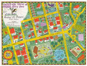 1935 Amos 'n' Andy Pictorial Map of Weber City