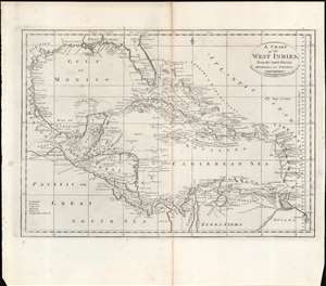 1796 Carey Map of the West Indies