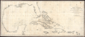 1863 Copley Blueback Chart of the West Indies